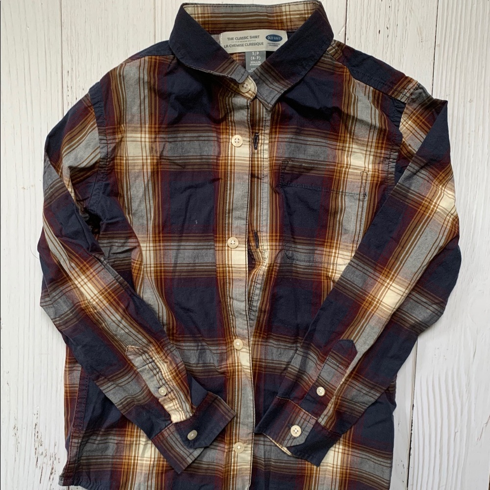 Plaid button up shirt Old Navy